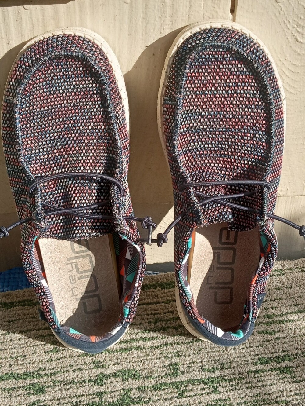 Hey Dude Women's Multi-Tone Knit Slip-On Sneakers